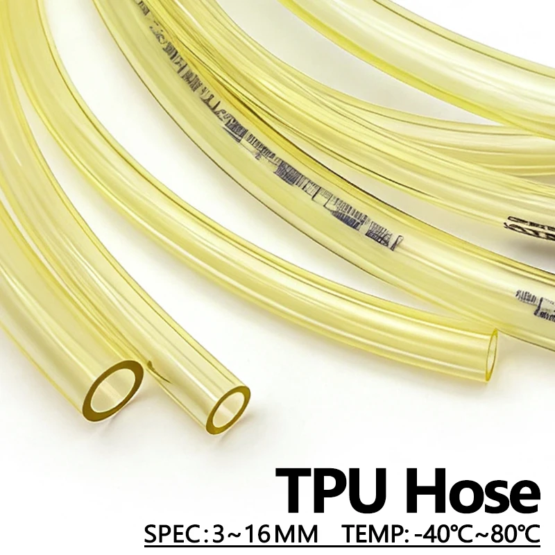 Power Tools Yellow - 50cm/1/2/3M Yellow TPU Fuel Gas Line