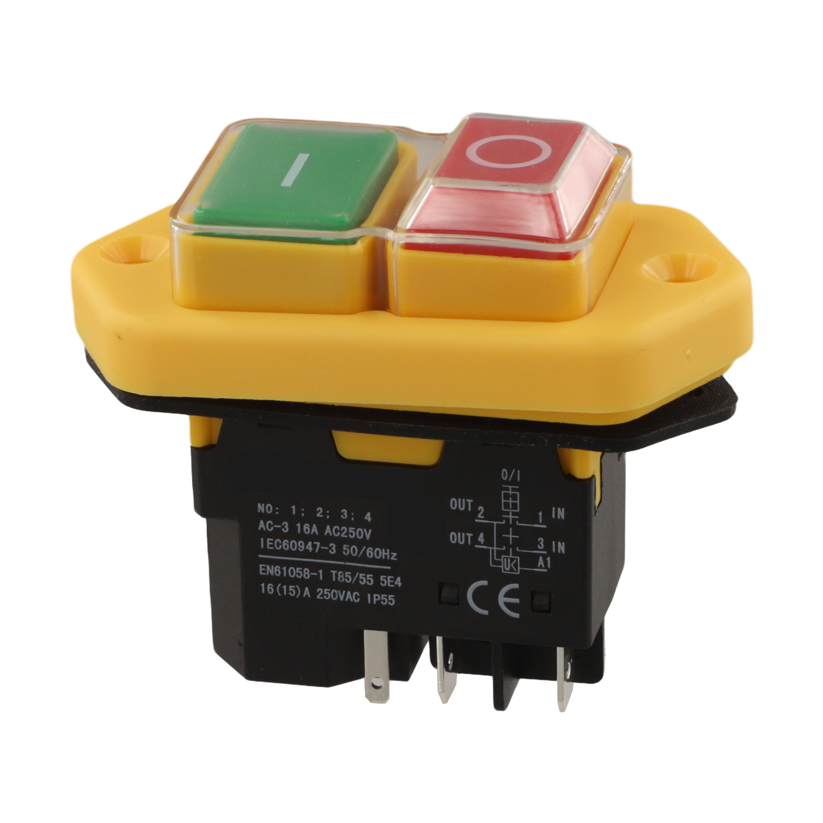 Power Tools Red - KlD-28A 5 Pin Push Button Switch