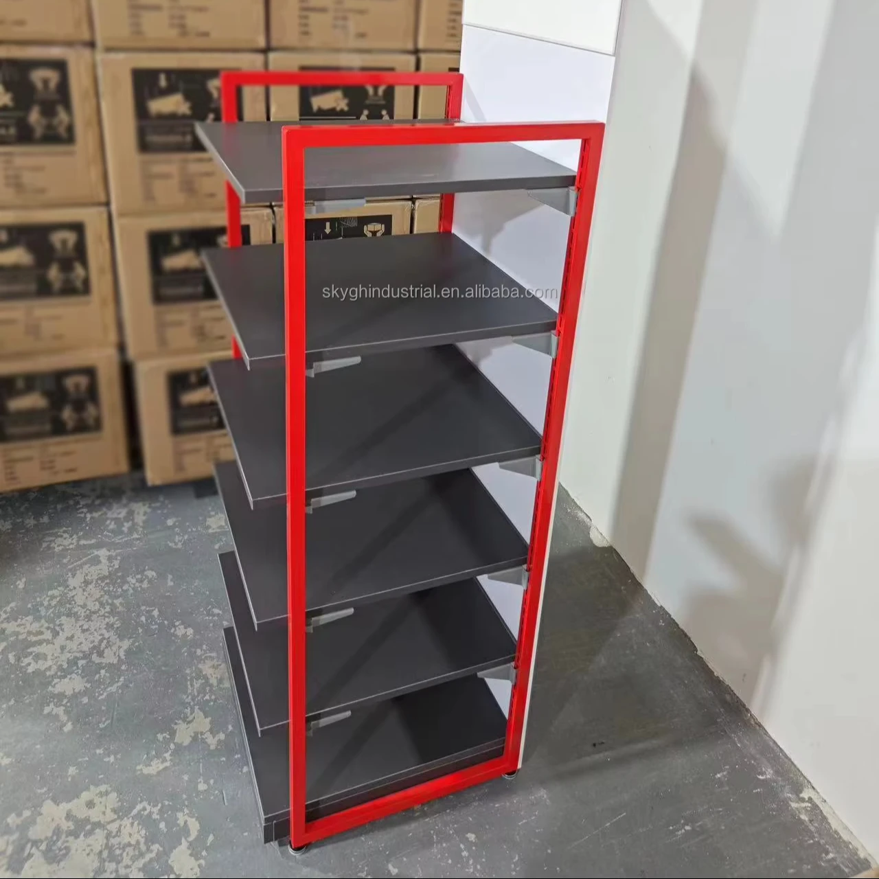 Power Tools Exhibition - 2026 Movable Rotating Metal Display Rack