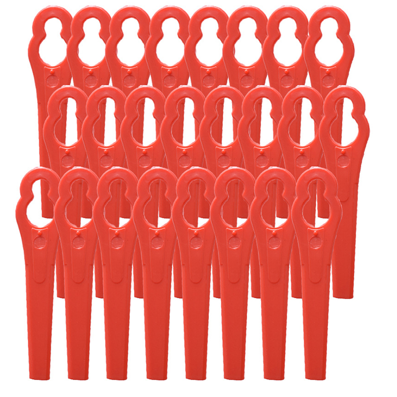 Power Tools Red - 50Pcs Red Plastic Replacement Blades Mower