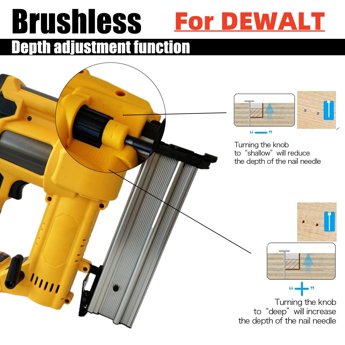 Staple Gun Electric - 2in1 Brushless Electric Nail Gun F15-F50
