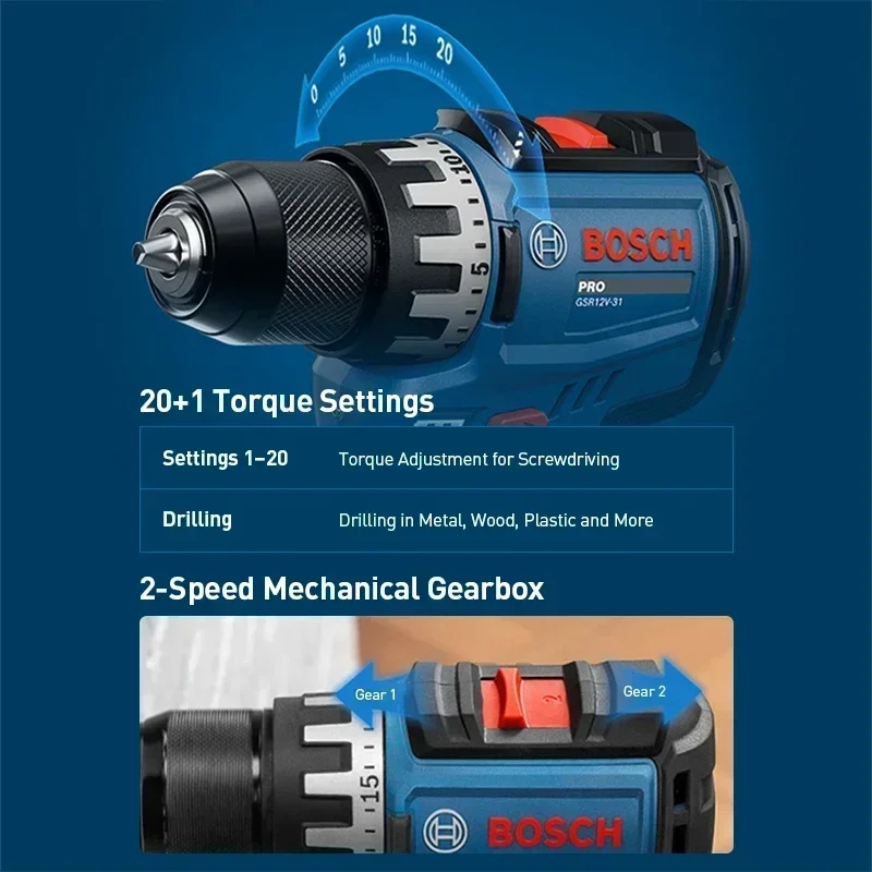 BOSCH GSR12V-31 Cordless Elect - Power Tools Bosch review and price