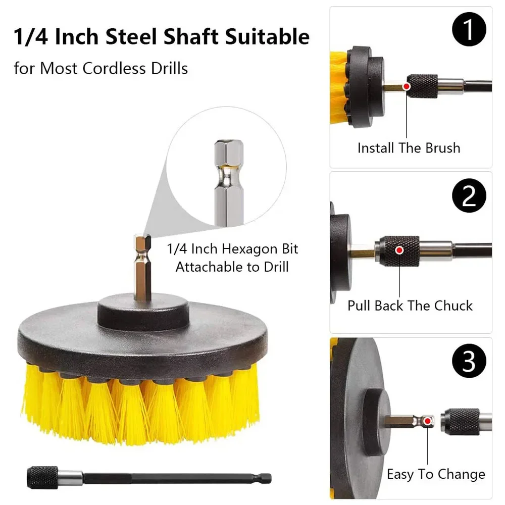 Drill Brush Attachment Set Pow - Power Tools For Windows review and price