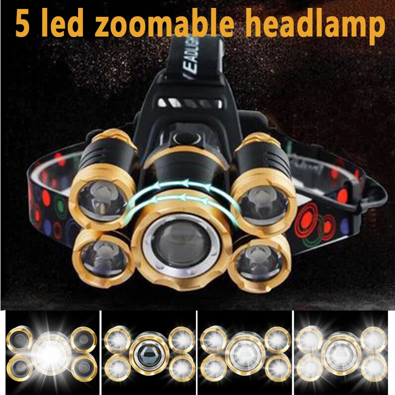 5LED T6 Head Lamp Zoom Flashli - Power Tools Zoom review and price