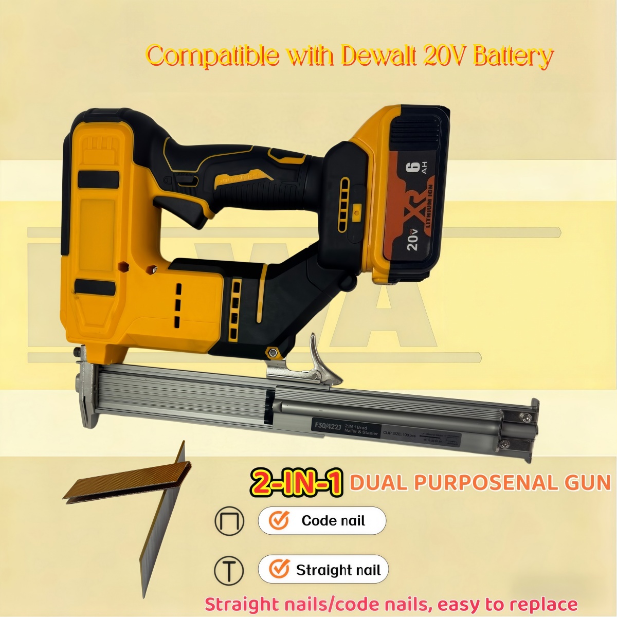 2-IN-1 Brushless Cordless Brad - Staple Gun Electric review and price