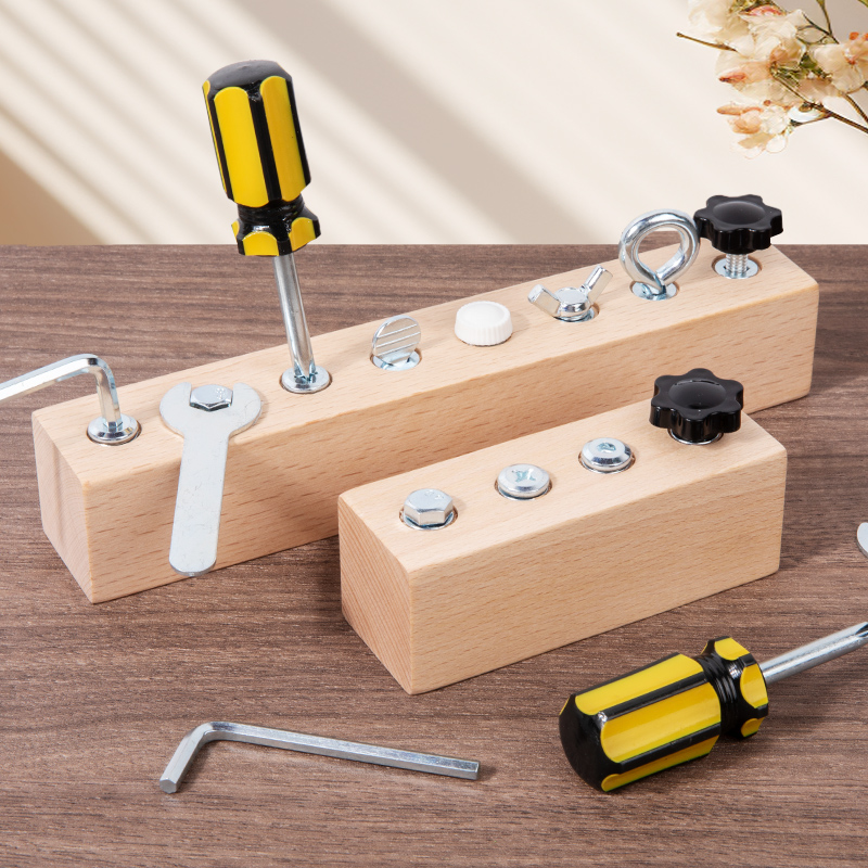 Kids Wooden Screw Nut Disassem - Power Tools Skills review and price
