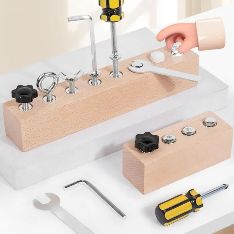 Kids Wooden Screw Nut Disassem - Power Tools Skills review and price