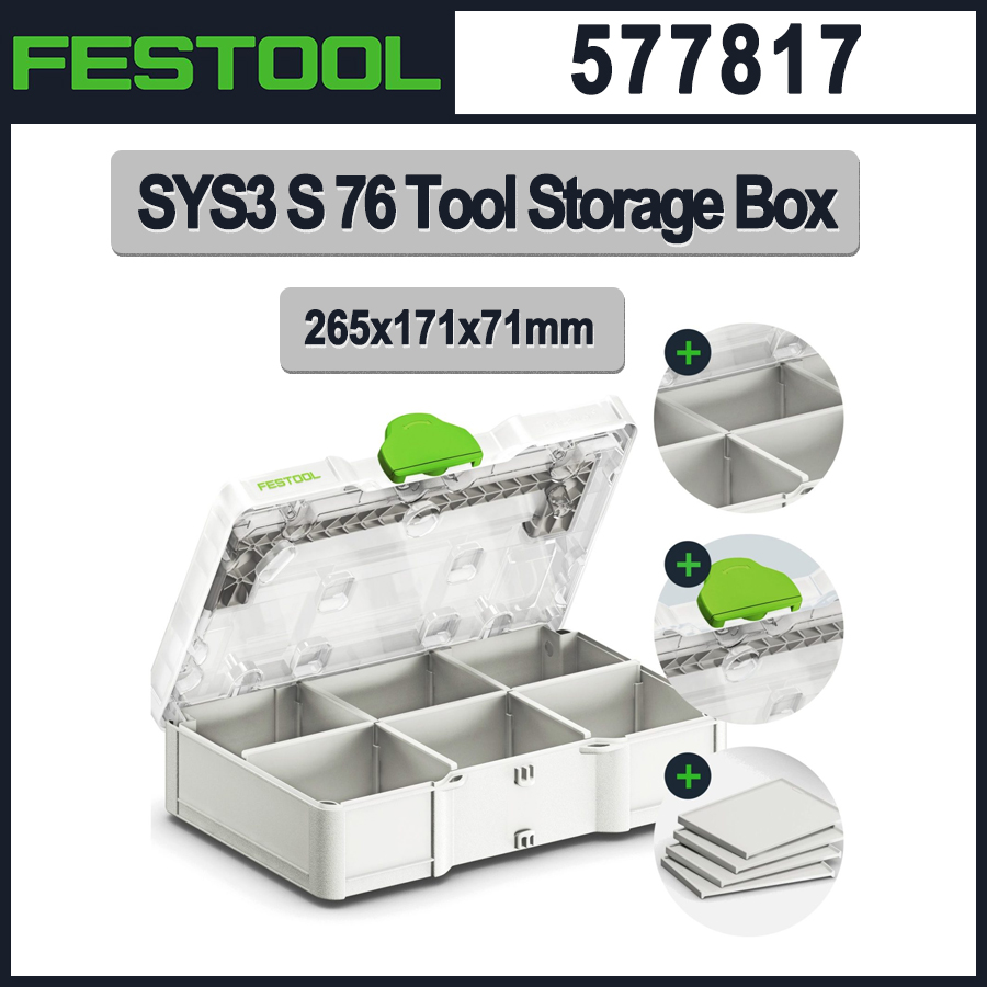 FESTOOL SYS3 S 76 Tool Storage - Power Tools Festool review and price