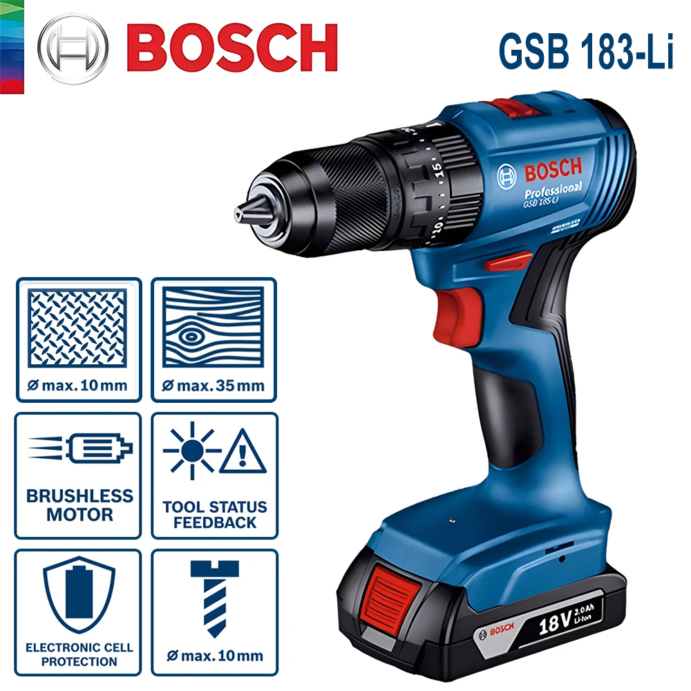 Bosch GSB 183-LI Electric Dril - Power Tools Wood review and price