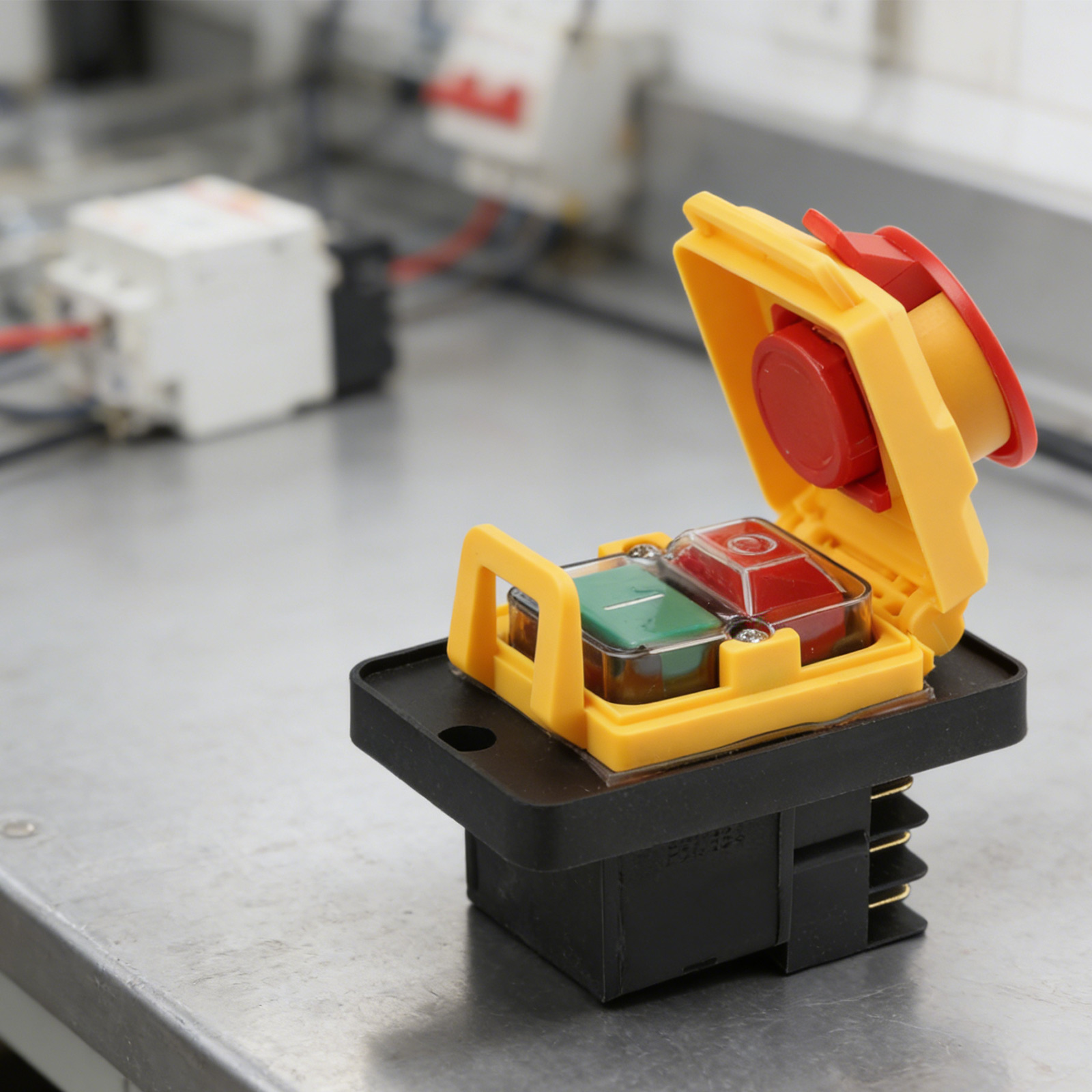 220V Pushbutton Switch Industr - Power Tools Yellow review and price